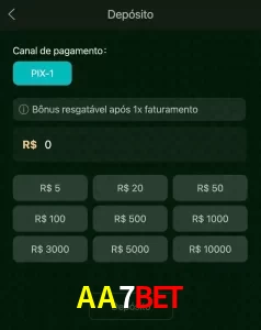 deposits AA7BET